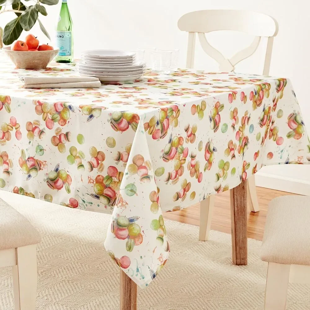 Printed Fabric Tablecloth, 60